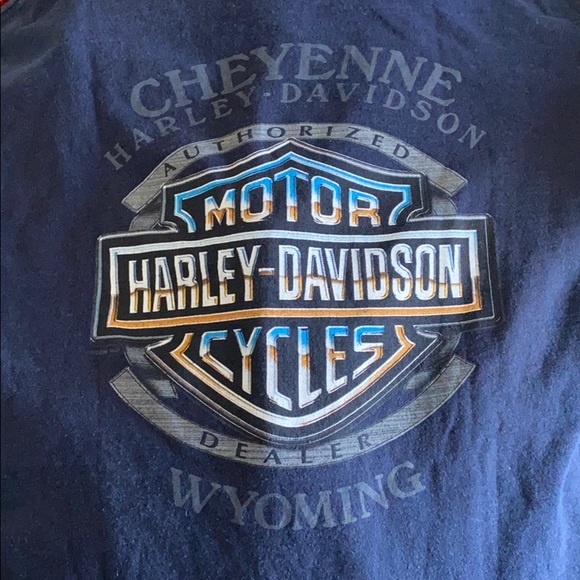 Harley-Davidson retro graphic tee Cheyenne Wyoming - Picture 3 of 3